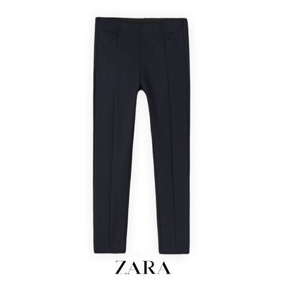 ZARA Kids | Navy | PONTE KNIT LEGGINGS - Picture 1 of 5